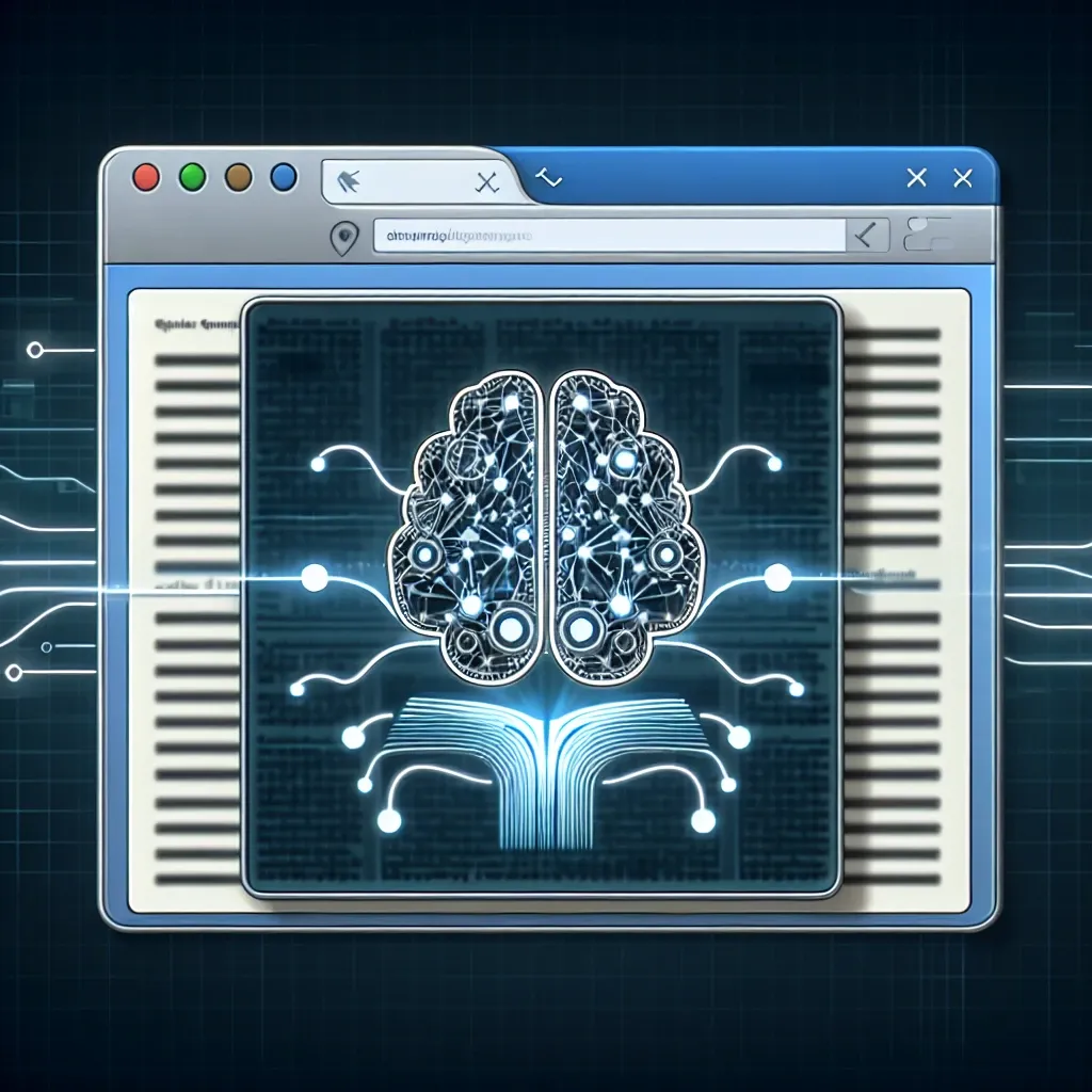 "Microsoft Edge browser showcasing built-in AI summarizer feature, enhancing user experience by providing quick content summaries."